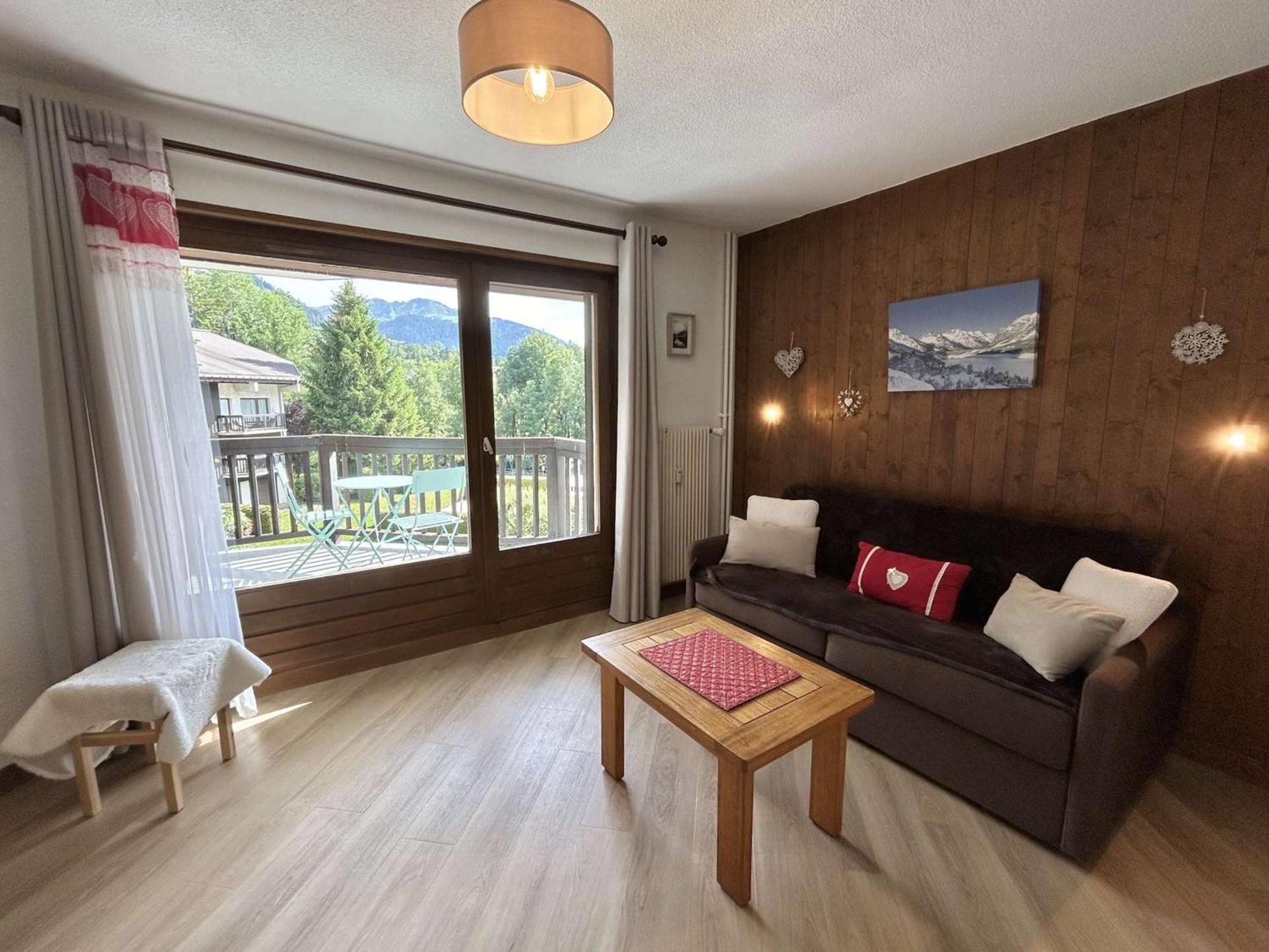 Studio Avec Piscine Chauffee, Tennis & Balcon - 4 Couchages A Megeve - Fr-1-597-14 Luaran gambar