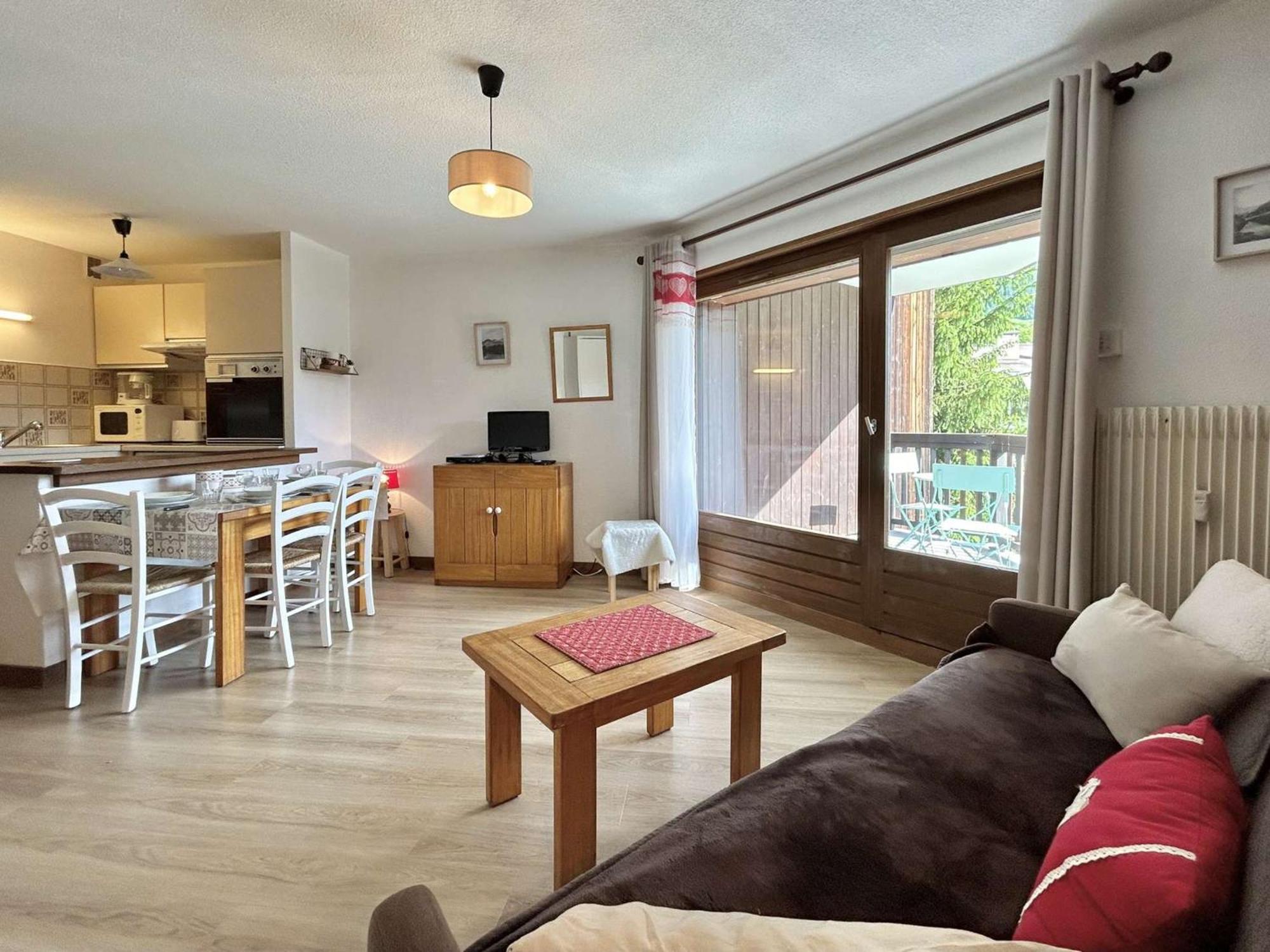 Studio Avec Piscine Chauffee, Tennis & Balcon - 4 Couchages A Megeve - Fr-1-597-14 Luaran gambar