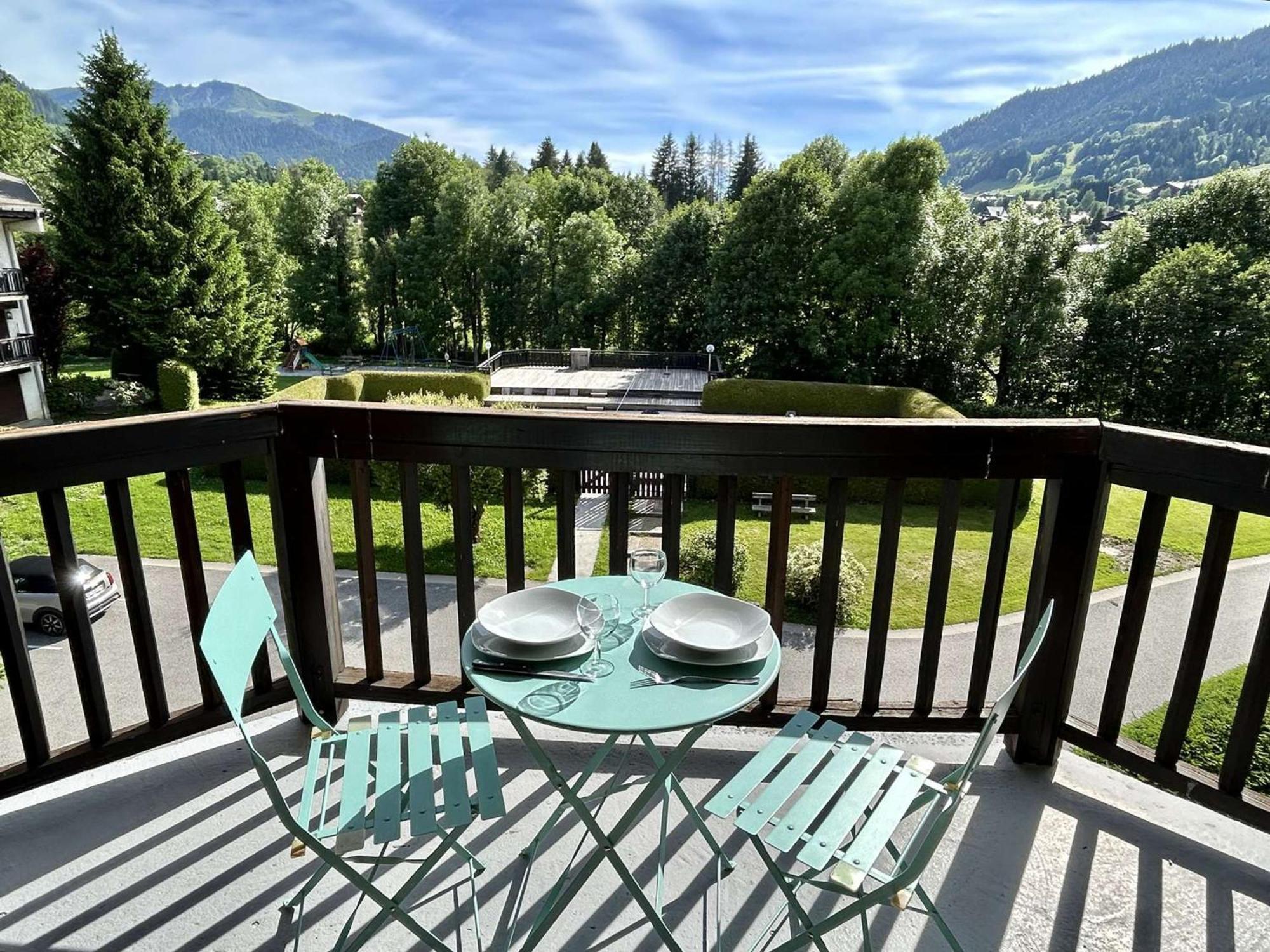 Studio Avec Piscine Chauffee, Tennis & Balcon - 4 Couchages A Megeve - Fr-1-597-14 Luaran gambar