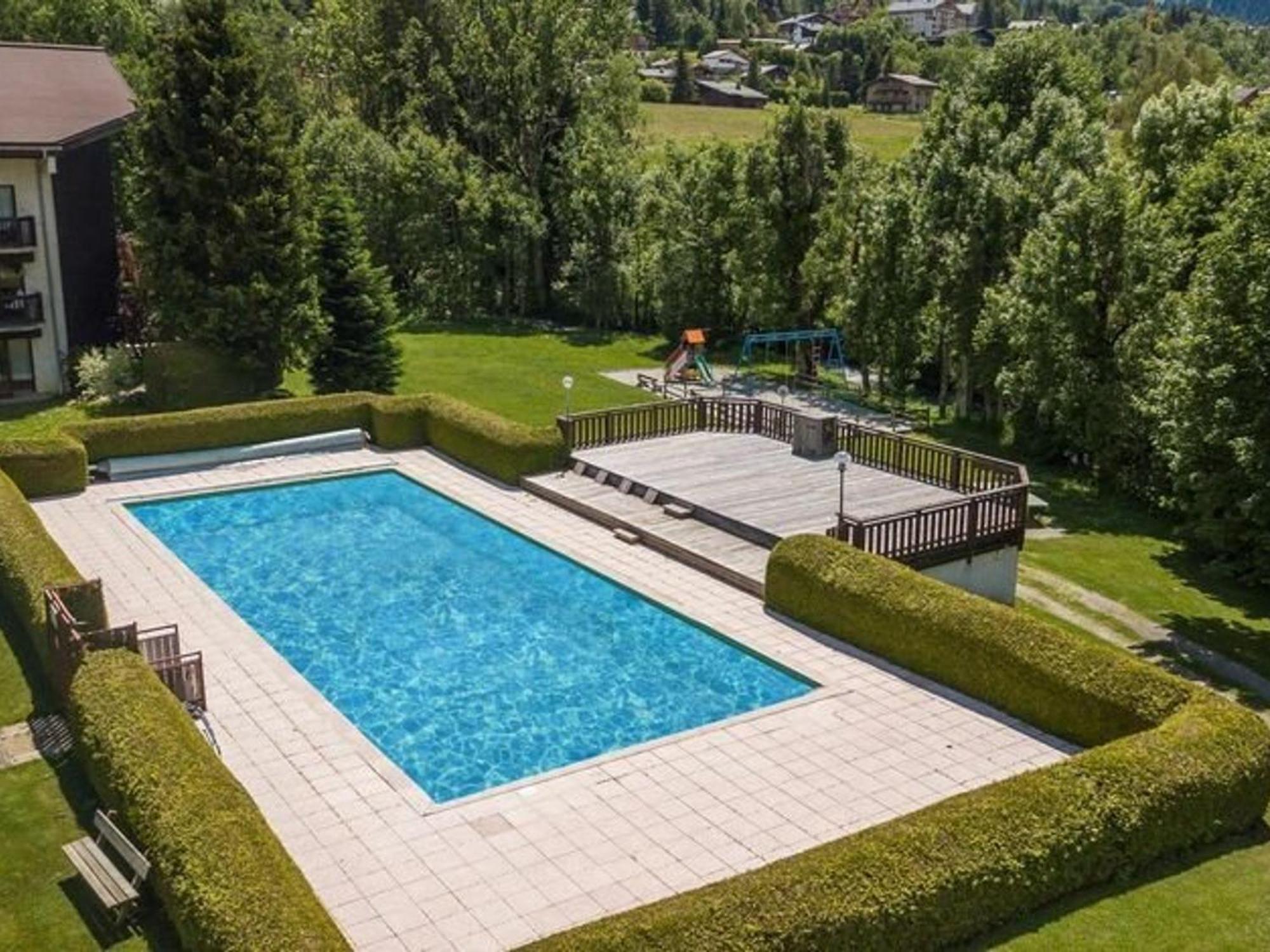 Studio Avec Piscine Chauffee, Tennis & Balcon - 4 Couchages A Megeve - Fr-1-597-14 Luaran gambar