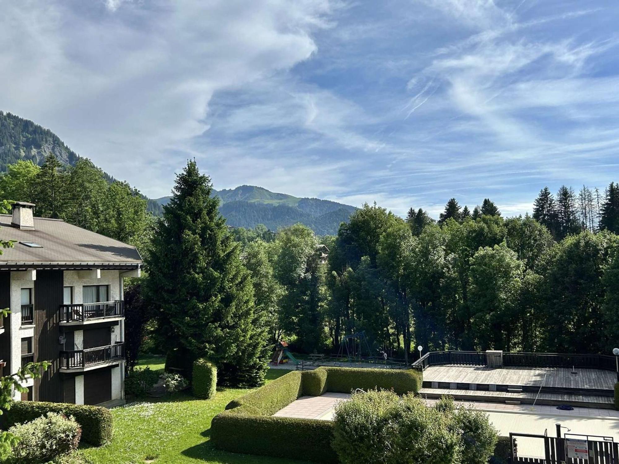 Studio Avec Piscine Chauffee, Tennis & Balcon - 4 Couchages A Megeve - Fr-1-597-14 Luaran gambar